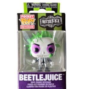 Beetlejuice Funko Pocket POP! Keychain Vinyl Figure Movie Collectible NIB